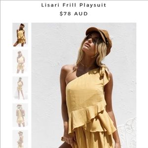 Sabo Skirt yellow romper size small!